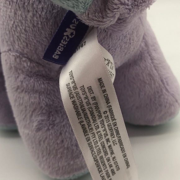 Babies R Us Lovey Security Plush Lion Purple Blue Musical Swirl Yellow Green - Picture 6 of 6